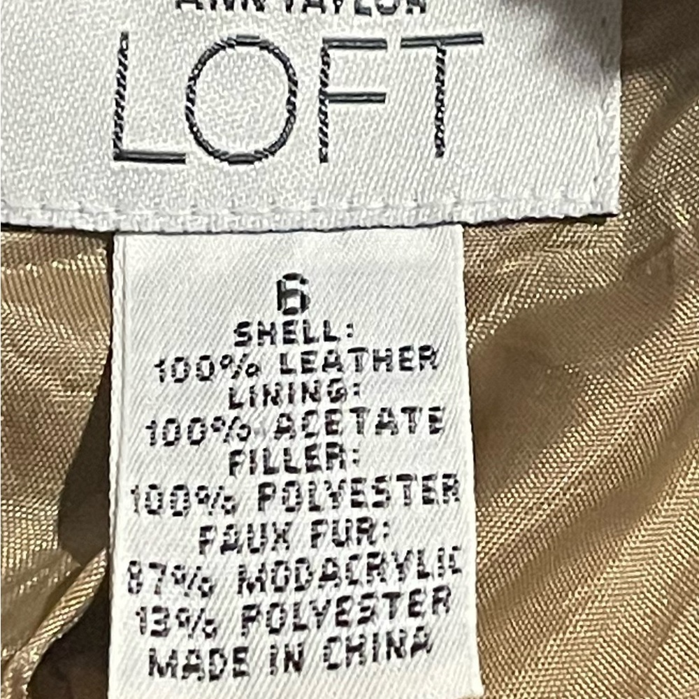Loft tan suede and faux fur jacket - Picture 10 of 11